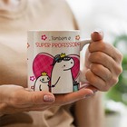 Caneca Flork Professora Super Mãe