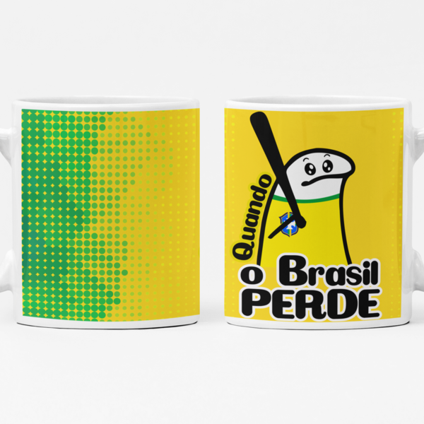 Caneca Flork Quando O Brasil Perde Modelo 3