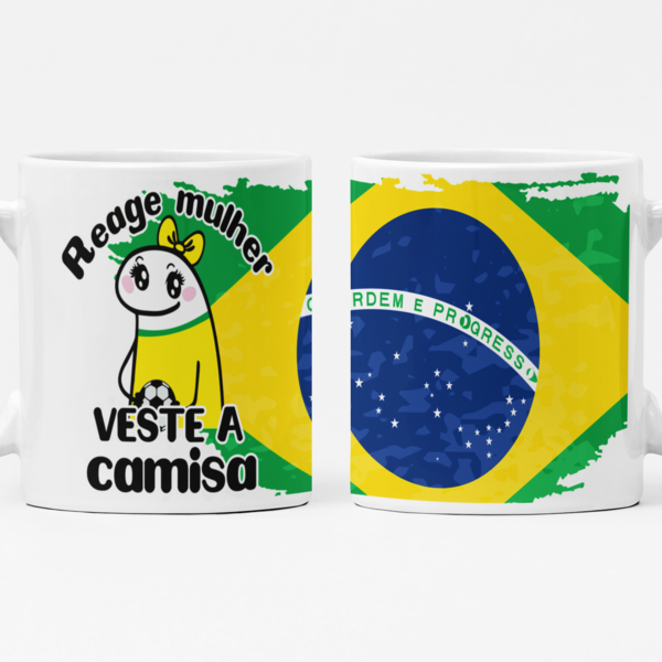 Caneca Flork Reage Mulher,veste A Camisa Modelo 1