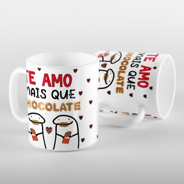 Caneca Flork Te Amo Mais Que Chocolate