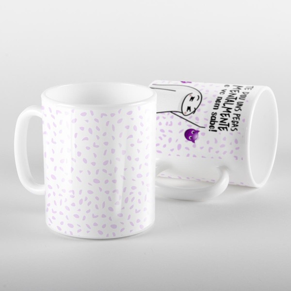 Caneca Flork Te Dou Uns Pegas Mentalmente