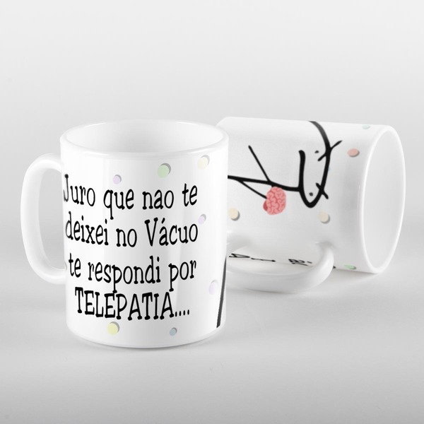 Caneca Flork Te Respondi Por Telepatia