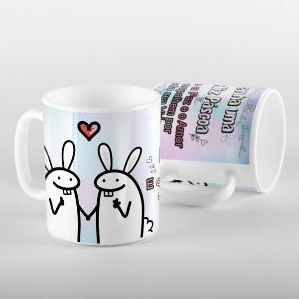 Caneca Flork Tenha Uma Feliz Pascoa