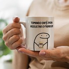 Caneca Flork Tomando Café Pra Assustar