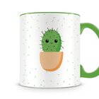 Caneca Fofinha Igual Um Cacto Verde