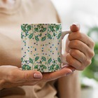 Caneca Folhas Poá Verde