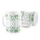 Caneca Folhas Poá Verde