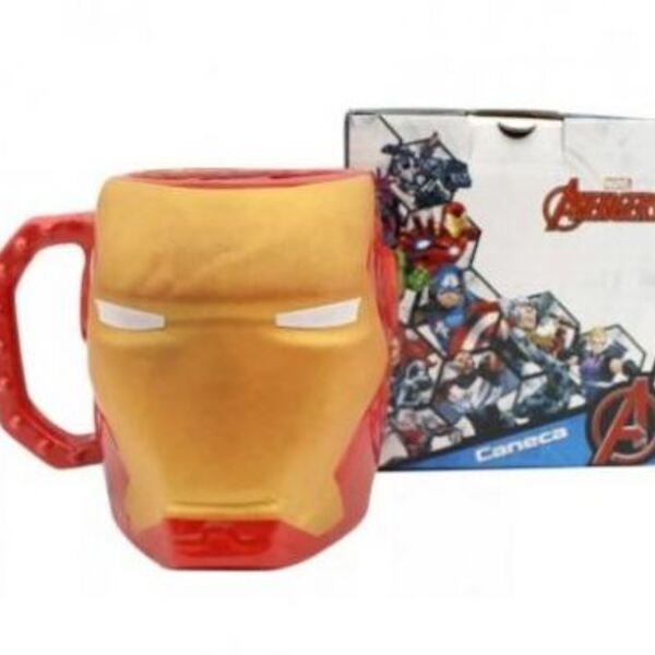Caneca Formato 3d Iron Man 400ml Atm