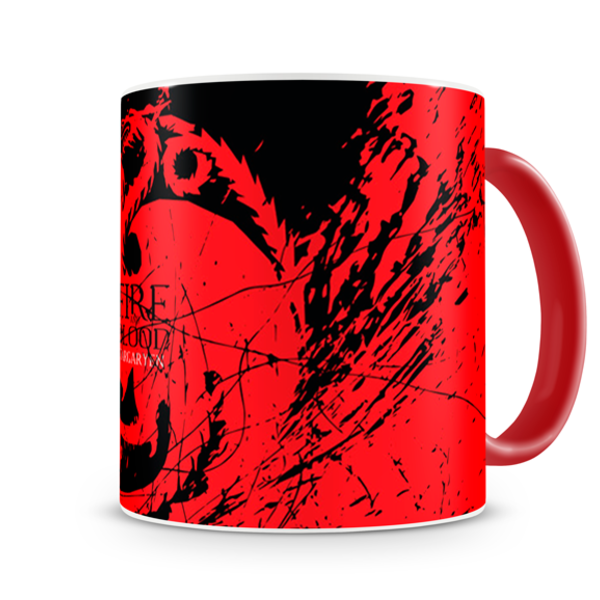 Caneca Game Of Thrones Targaryen Color Red