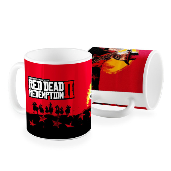 Caneca Game Red Dead Redemption 2 Batalha