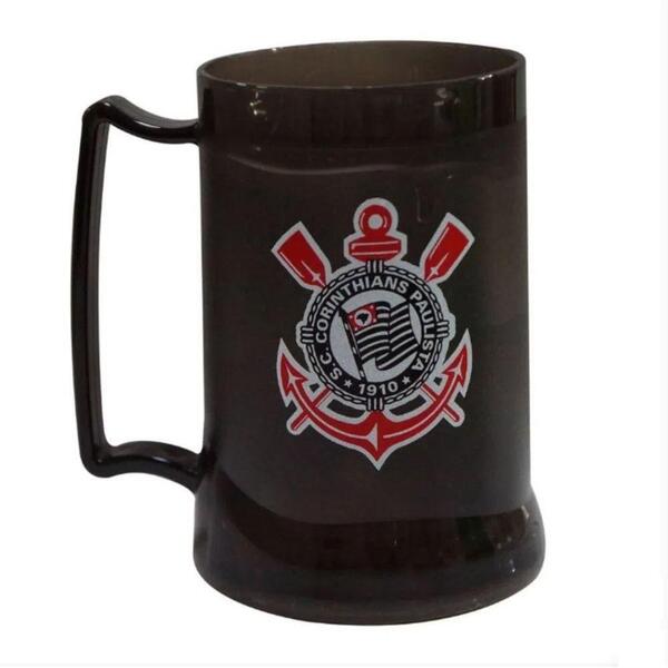 Caneca Gel Corinthians Fumê 400ml 1246 - Cebola