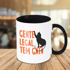 Caneca Gente Legal Tem Gato