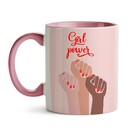 Caneca Girl Power 05 - Interior E Alça Rosa