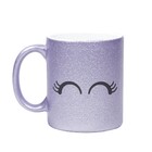 Caneca Gliter Cute Eyes - Glíter Lílas