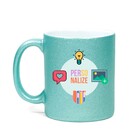 Caneca Glitter Personalize - Glíter Verde