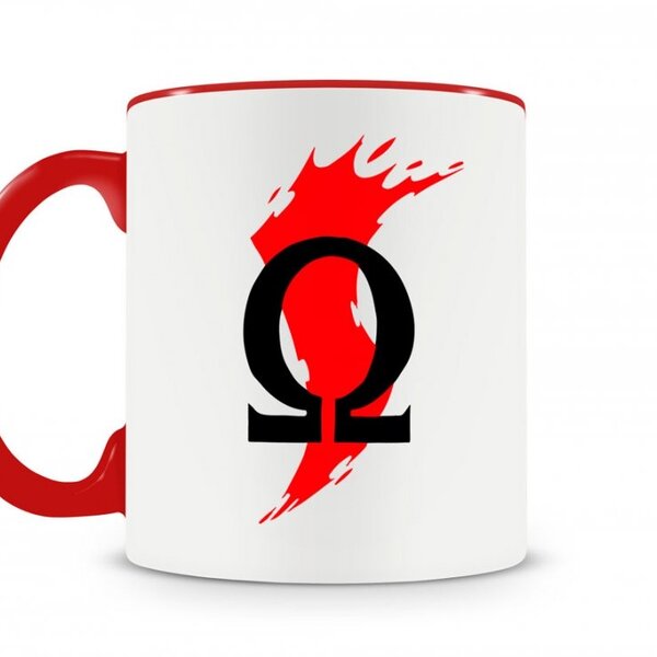 Caneca God Of War Logo 2 Vermelha