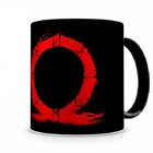 Caneca God Of War Logo Vermelho Preta