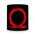 Caneca God Of War Logo Vermelho Preta