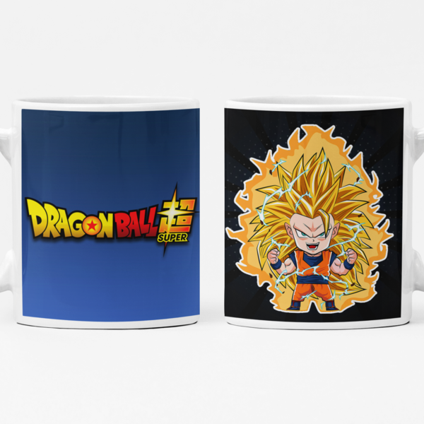Caneca Goku Super Sayajin Dragon Ball Super Modelo 3
