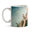 Caneca Good Omens Personagens Interior E Alça Branca