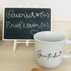 Caneca Gratidao + Colher Bambu