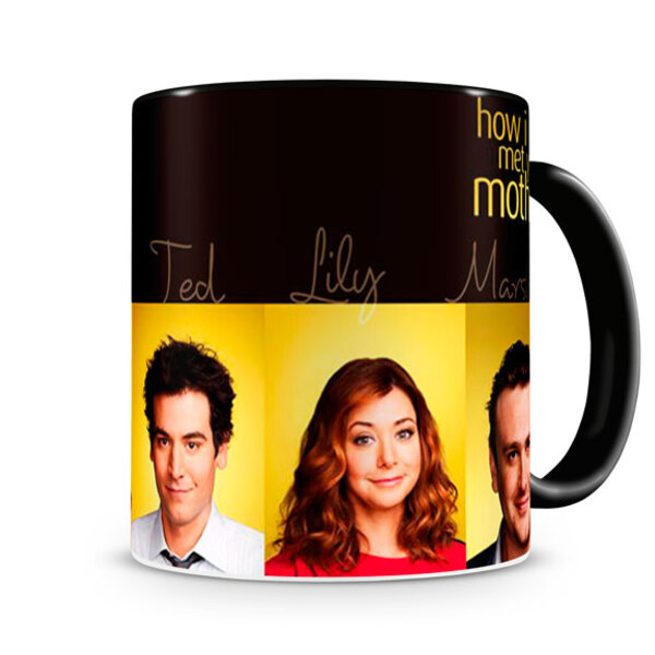 Caneca How I Met Your Mother Personagens Iii Black