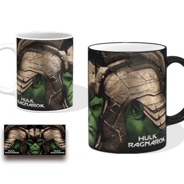 Caneca Hulk Vingadores Avenger Cerâmina 325ml Branca Xicara