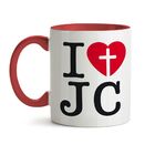 Caneca I Love Jesus Cristo