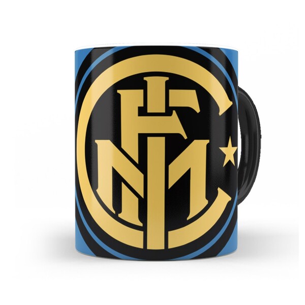 Caneca Inter De Milão - Interior E Alça Preta