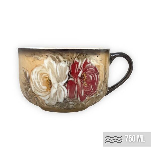 Caneca Jumbo Consume Porcelana Xícara Grande Sopa Cereal 750