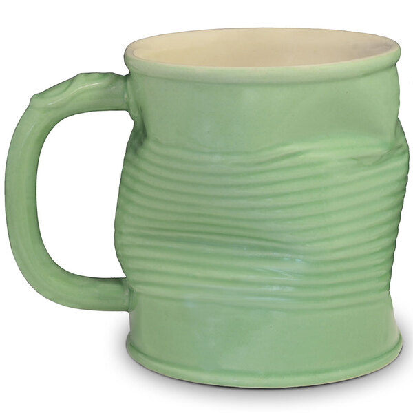 Caneca Lata Amassada 320ml– Mondoceram Gourmet - Pistache