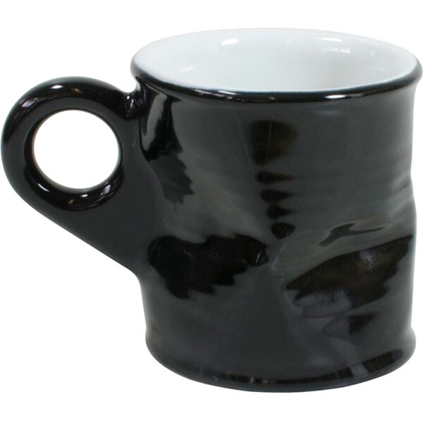 Caneca Lata Amassada 70ml– Mondoceram Gourmet - Preto
