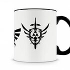 Caneca Legend Of Zelda Icones Preta