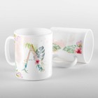 Caneca Letras Iniciais A Aquarela