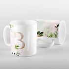 Caneca Letras Iniciais B Rose