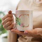 Caneca Letras Iniciais C Aquarela