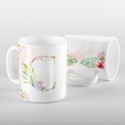 Caneca Letras Iniciais C Aquarela