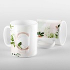 Caneca Letras Iniciais C Rose