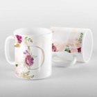 Caneca Letras Iniciais D Marsala