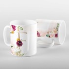 Caneca Letras Iniciais F Marsala