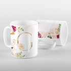 Caneca Letras Iniciais G Marsala