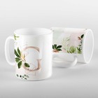 Caneca Letras Iniciais G Rose