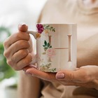 Caneca Letras Iniciais H Marsala