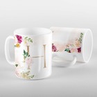 Caneca Letras Iniciais H Marsala