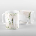 Caneca Letras Iniciais M Verde