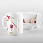 Caneca Letras Iniciais N Marsala