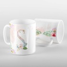 Caneca Letras Iniciais S Aquarela