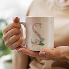 Caneca Letras Iniciais S Aquarela