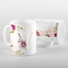 Caneca Letras Iniciais V Marsala