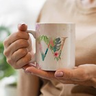 Caneca Letras Iniciais W Aquarela